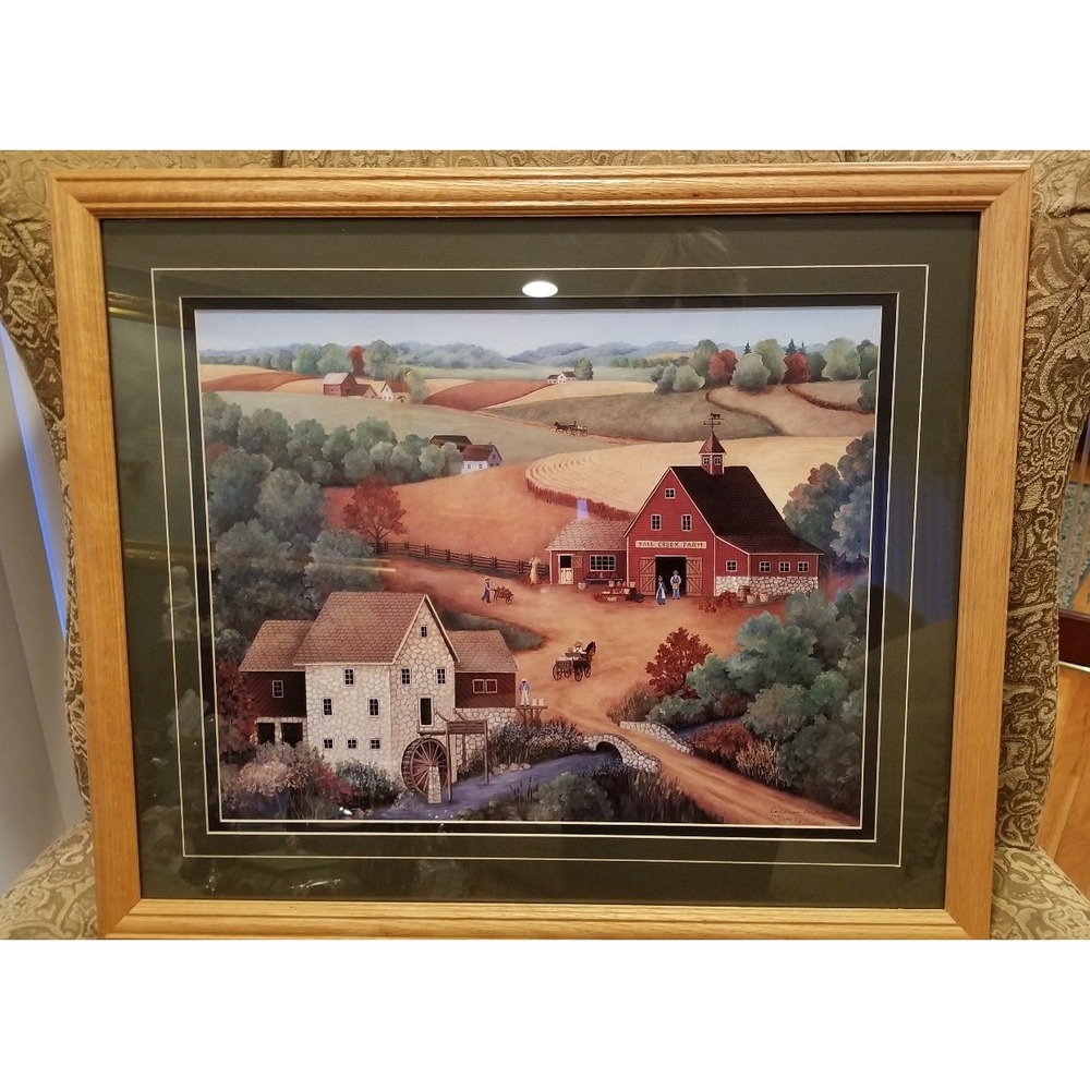 Colleen Eubanks Limited Edition Print 178/300 Farm Barn Lithograph 22"x 26"